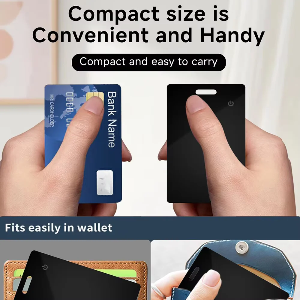 Smart Card Wallet Tracker – Apple Find My Compatible | Ultra-Thin, Wireless Charging, 3-Month Battery - Infinitygallery.store