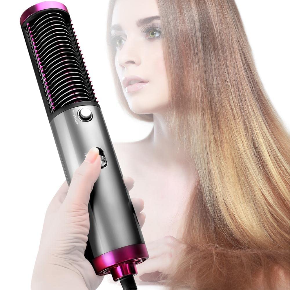 3-in-1 Hair Straightener Brush – Dryer, Volumizer & Styler - Infinitygallery.store