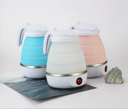 Electric Foldable Travel Kettle – 600ml Collapsible, Dual Voltage, Food-Grade Silicone - Infinitygallery.store