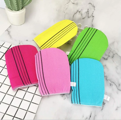 5Pcs Korean Exfoliating Bath Washcloth – Dead Skin Remover Gloves - Infinitygallery.store