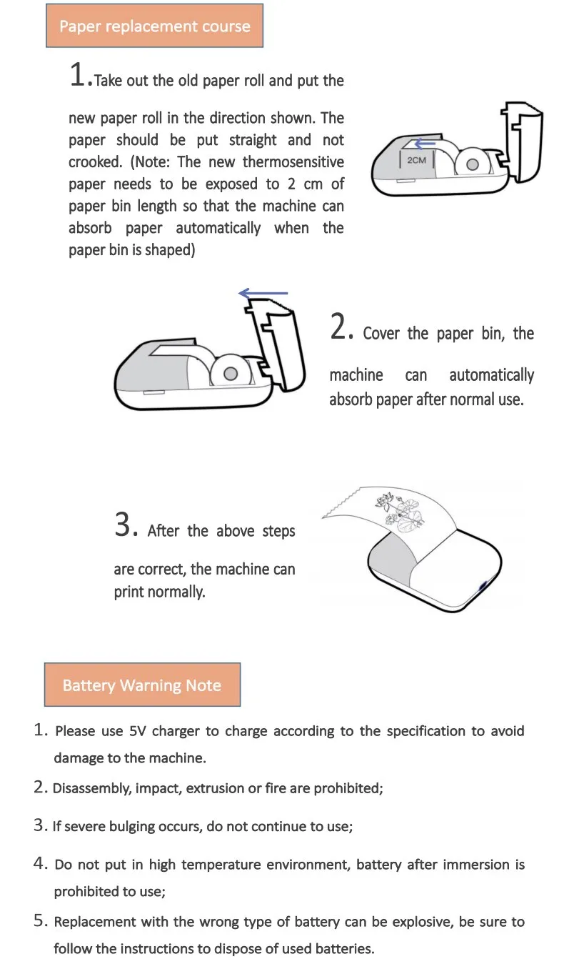 Portable Mini Bluetooth Printer – Pocket Thermal Photo & Note Printer for iOS & Android (No Ink Required) - Infinitygallery.store