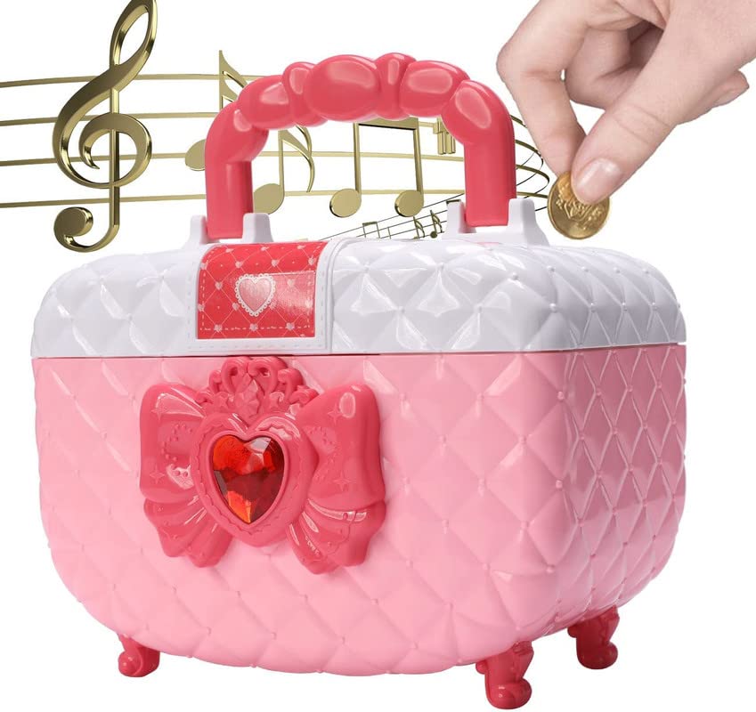 Girls Piggy Bank with Password Lock – Large Capacity Cash & Coin Safe Box for Kids (Pink) - Infinitygallery.store