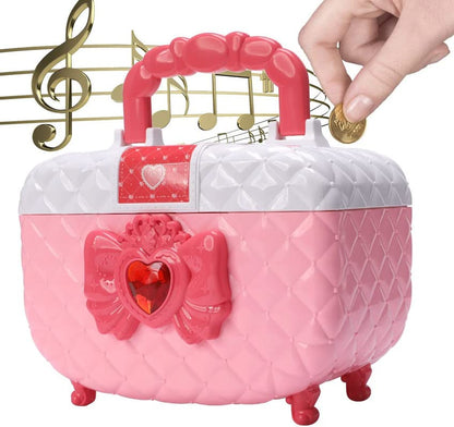 Girls Piggy Bank with Password Lock – Large Capacity Cash & Coin Safe Box for Kids (Pink) - Infinitygallery.store
