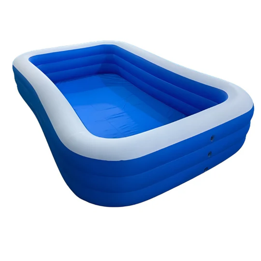 Family-Sized Inflatable Swimming Pool – 300 Gallon Capacity, Safe & Durable Design - Infinitygallery.store