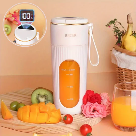 🥤 340ML Portable Juicer with LED Screen – Wireless & Rechargeable Blender - Infinitygallery.store