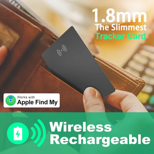 Smart Card Wallet Tracker – Apple Find My Compatible | Ultra-Thin, Wireless Charging, 3-Month Battery - Infinitygallery.store