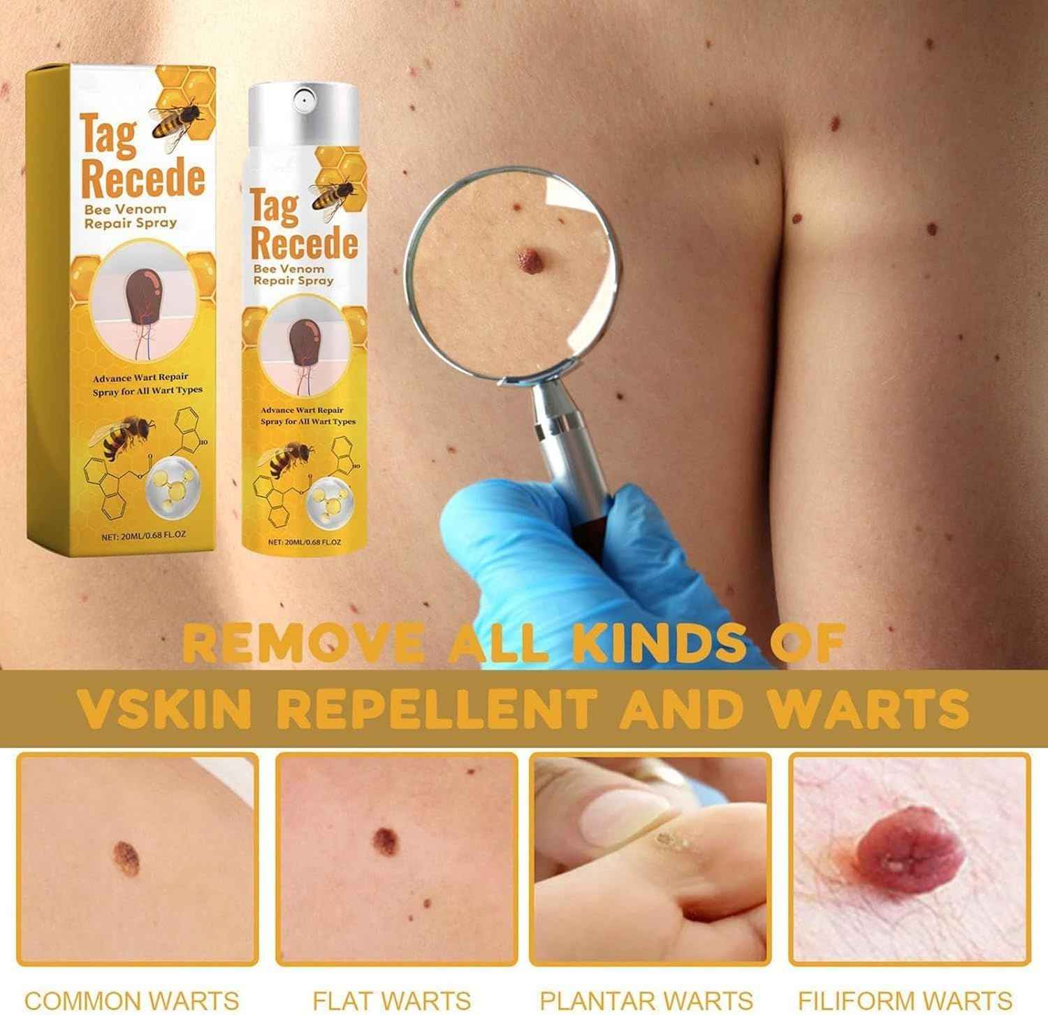 Tag Recede Bees Treatment Spray – Smooth Skin with P-Venom, 20ml
