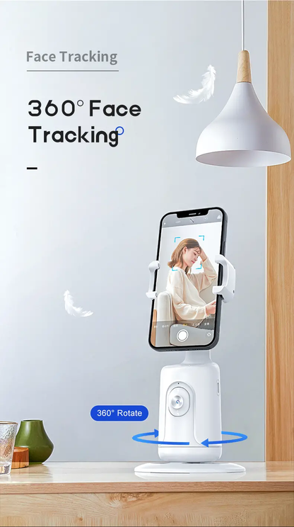 Smart Auto Face Tracking Tripod – AI 360° Motion Sensor, No App Needed, Gesture Control - Infinitygallery.store