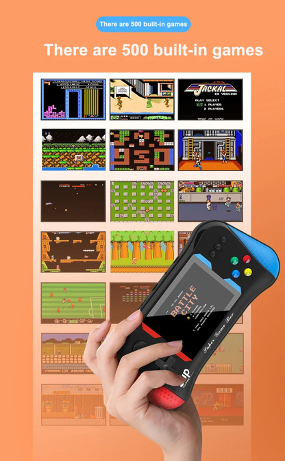 X7M Handheld Game Console – 500 Classic Retro Games | 2-Player Support, TV Output & Rechargeable Battery - Infinitygallery.store