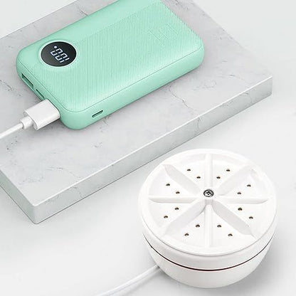 2-in-1 Foldable Mini Washing Machine by TOPINCN – Portable Automatic Washer & Spinner with 1kg Capacity - Infinitygallery.store