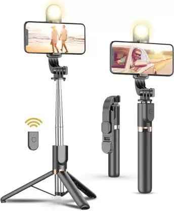 3-in-1 Multifunctional Selfie Stick Tripod with Bluetooth & 360° Rotation – Extendable up to 100cm