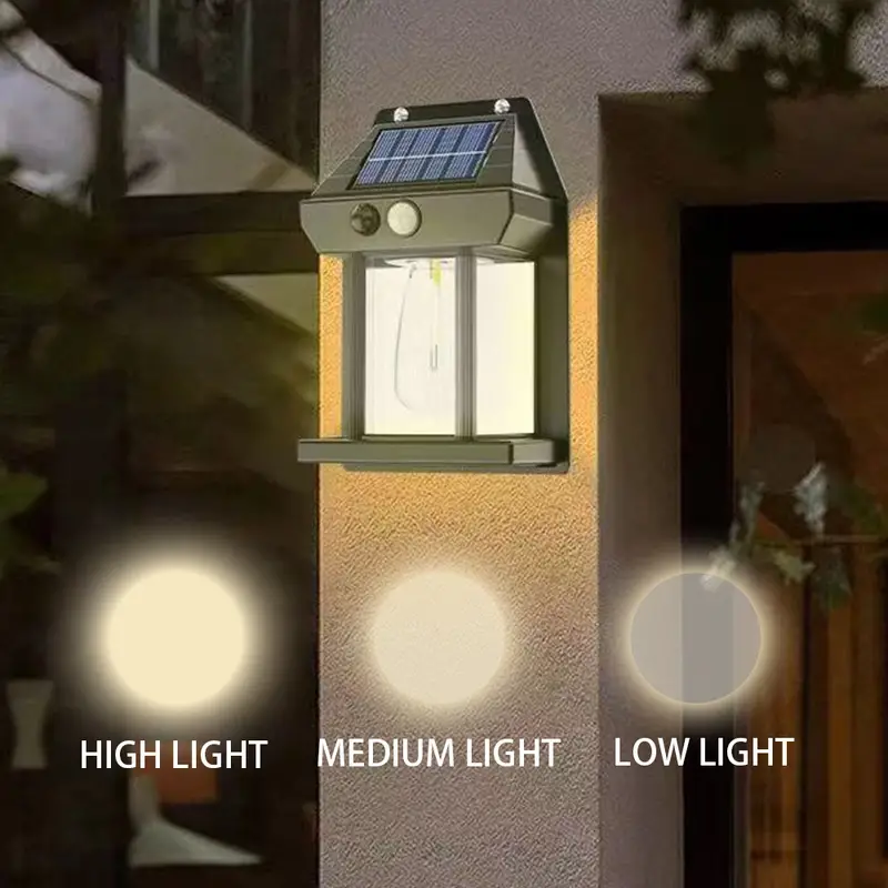 Solar Wall Lamp – Motion Sensor, 3 Lighting Modes, Auto-Charging & Weatherproof - Infinitygallery.store