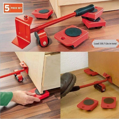 Heavy Duty Furniture Mover Tool Set – Lifter & 360° Sliders for Easy Rearrangement - Infinitygallery.store