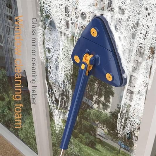 360° Rotating Triangular Mop – Wet & Dry Cleaning with Extendable Handle - Infinitygallery.store