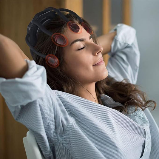 360° Ultra Head Massager – Full Scalp Coverage with 3 Vibration Modes - Infinitygallery.store