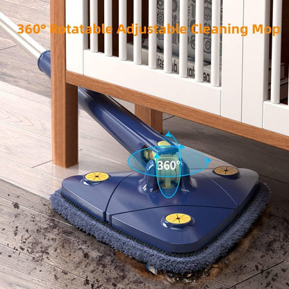 360° Rotating Triangular Mop – Wet & Dry Cleaning with Extendable Handle - Infinitygallery.store