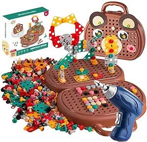 DIY Kids Drill Puzzle Toy Set – STEM Learning & Portable Building Toolbox - Infinitygallery.store