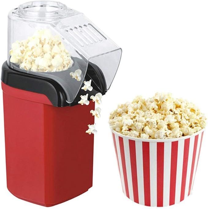 Mini Hot Air Popcorn Machine – QuickCorn 3-Minute Snack Maker with Butter Warmer - Infinitygallery.store