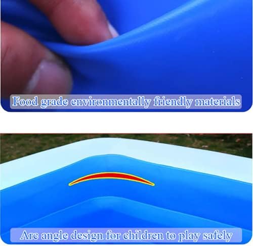 Family-Sized Inflatable Swimming Pool – 300 Gallon Capacity, Safe & Durable Design - Infinitygallery.store