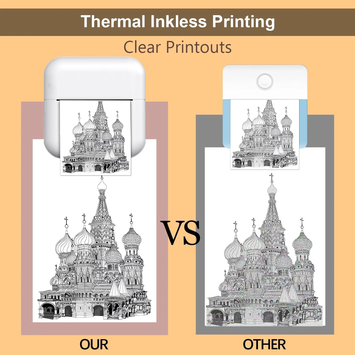 New Portable Mini Printer – Inkless Bluetooth Thermal Printer for Photos, Notes & Labels (iOS & Android) - Infinitygallery.store