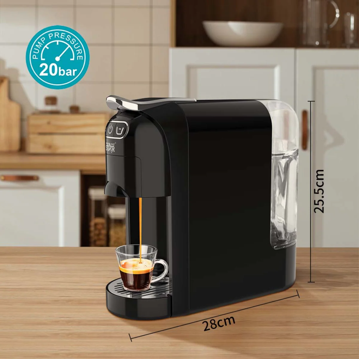 Electric Multi 4-in-1 Capsule Coffee Machine – Compatible with Nespresso, Dolce Gusto, ESE Pods & Ground Coffee | 20 Bar Pump - Infinitygallery.store