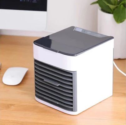 3-in-1 Mini Air Conditioning Fan – Portable Air Cooler, Humidifier & Purifier with LED Lights - Infinitygallery.store