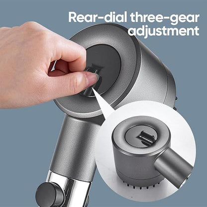 3-Mode High Pressure Hair Dryer-Style Shower Head – Massage & Spray with Filter - Infinitygallery.store