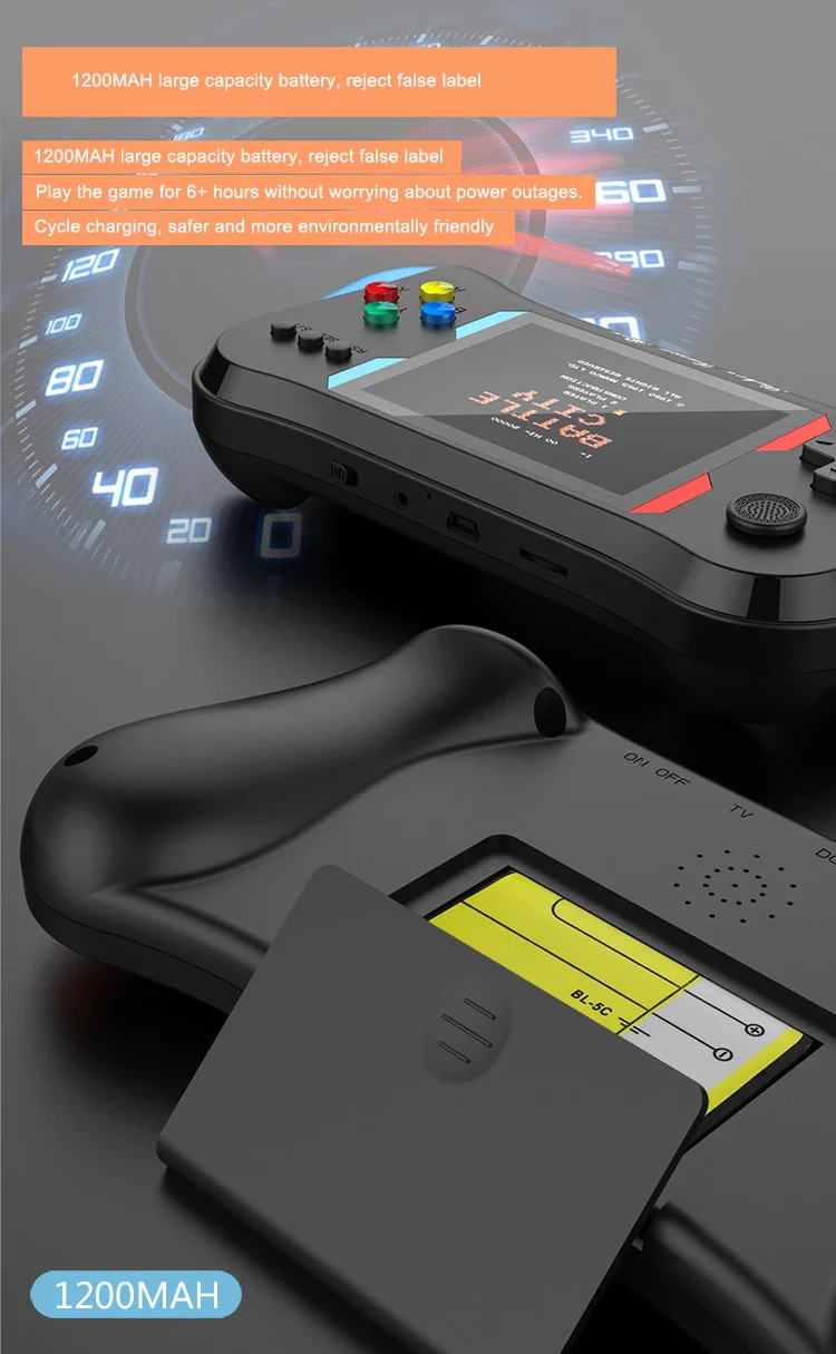 X7M Handheld Game Console – 500 Classic Retro Games | 2-Player Support, TV Output & Rechargeable Battery - Infinitygallery.store