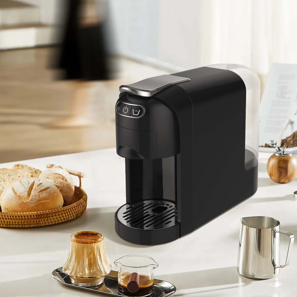 Electric Multi 4-in-1 Capsule Coffee Machine – Compatible with Nespresso, Dolce Gusto, ESE Pods & Ground Coffee | 20 Bar Pump - Infinitygallery.store