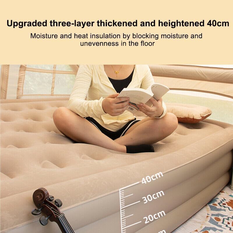 One-Click Automatic Inflatable Mattress – Self-Inflating, Waterproof & Ultra-Durable Air Bed for Camping & Travel - Infinitygallery.store