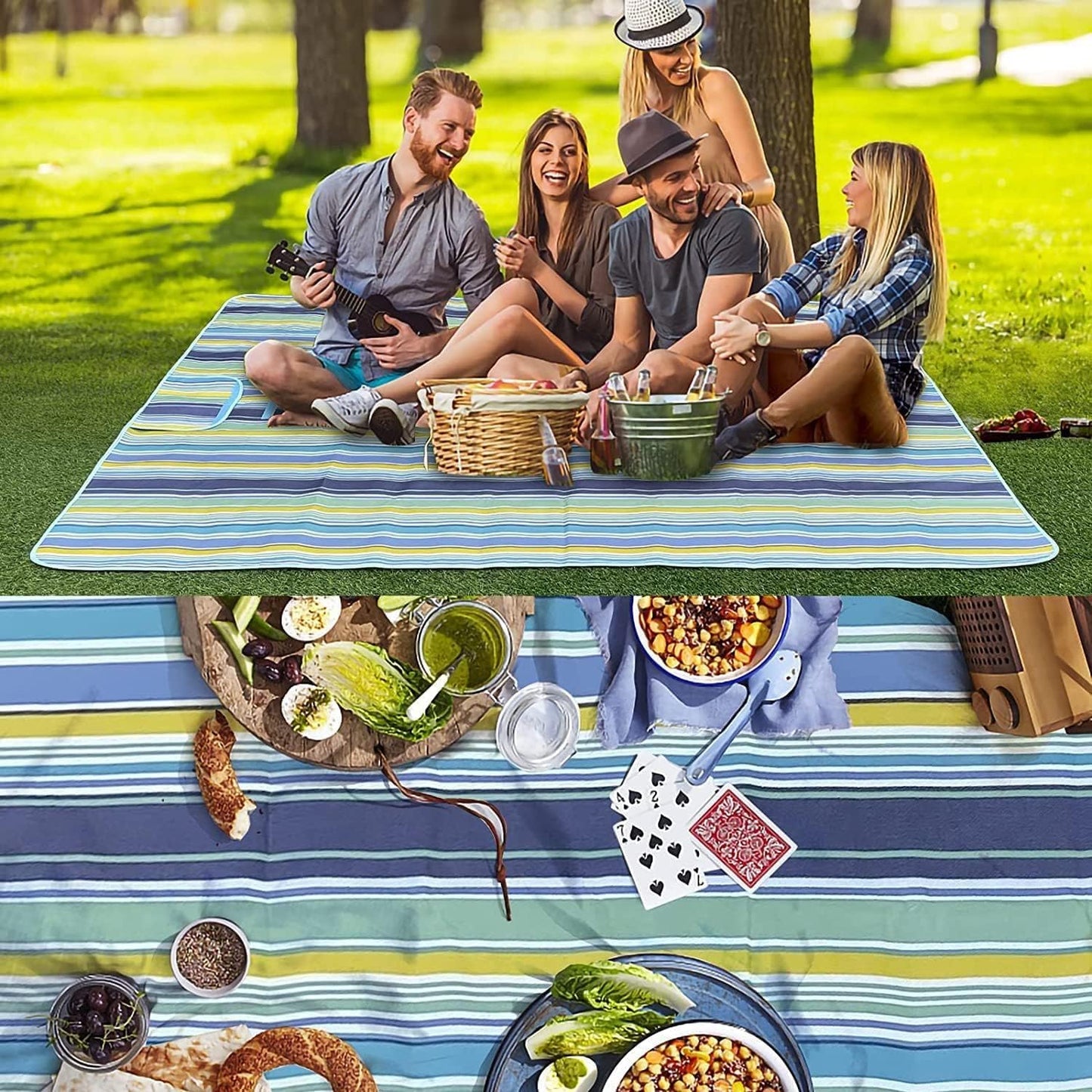 Waterproof Foldable Picnic Mat – Portable, Sand-Proof & Easy-to-Clean Blanket for Outdoors, Beach & Camping - Infinitygallery.store
