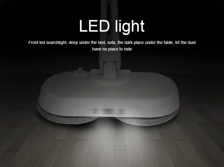 Automatic Electric Spray Mop with Dual Rotating Heads & LED Light – Cordless Rechargeable Floor Cleaner - Infinitygallery.store