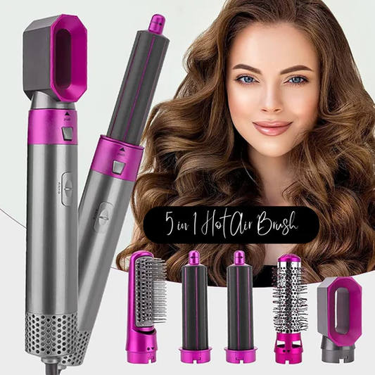5-in-1 Multifunctional Hot Air Brush – Straighten, Volumize, Curl - Infinitygallery.store