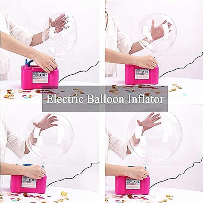 Electric Balloon Inflator – Dual Nozzle 600W High-Power Air Pump for Party & Event Balloons - Infinitygallery.store