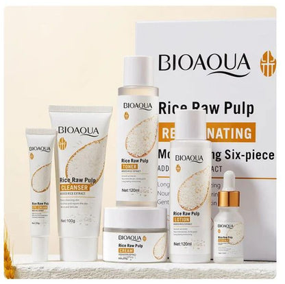 BIOAQUA Vitamin C Facial Care Set – 6-Piece Moisturizing & Brightening Skincare Kit - Infinitygallery.store