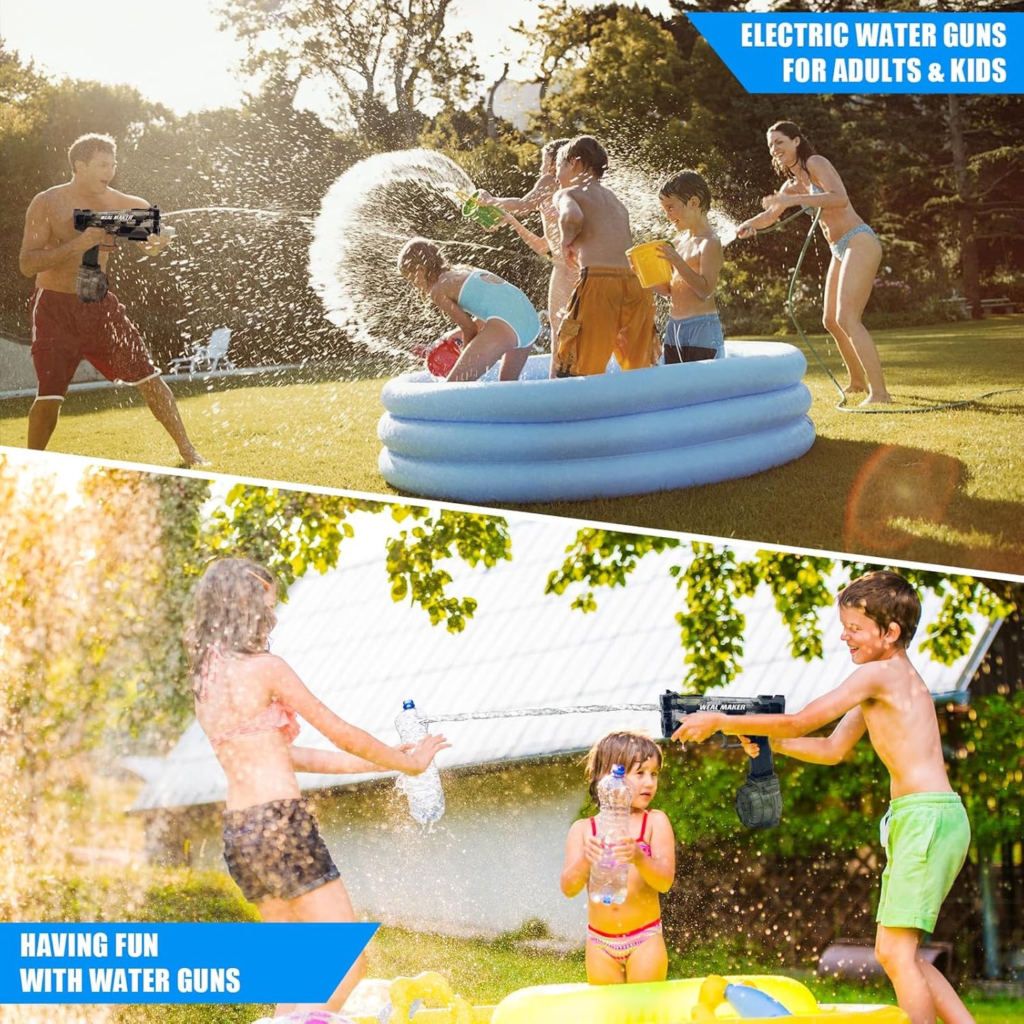 Electric Water Gun – Powerful Motorized Soaker with Transparent Design & Long-Range Splash Power - Infinitygallery.store