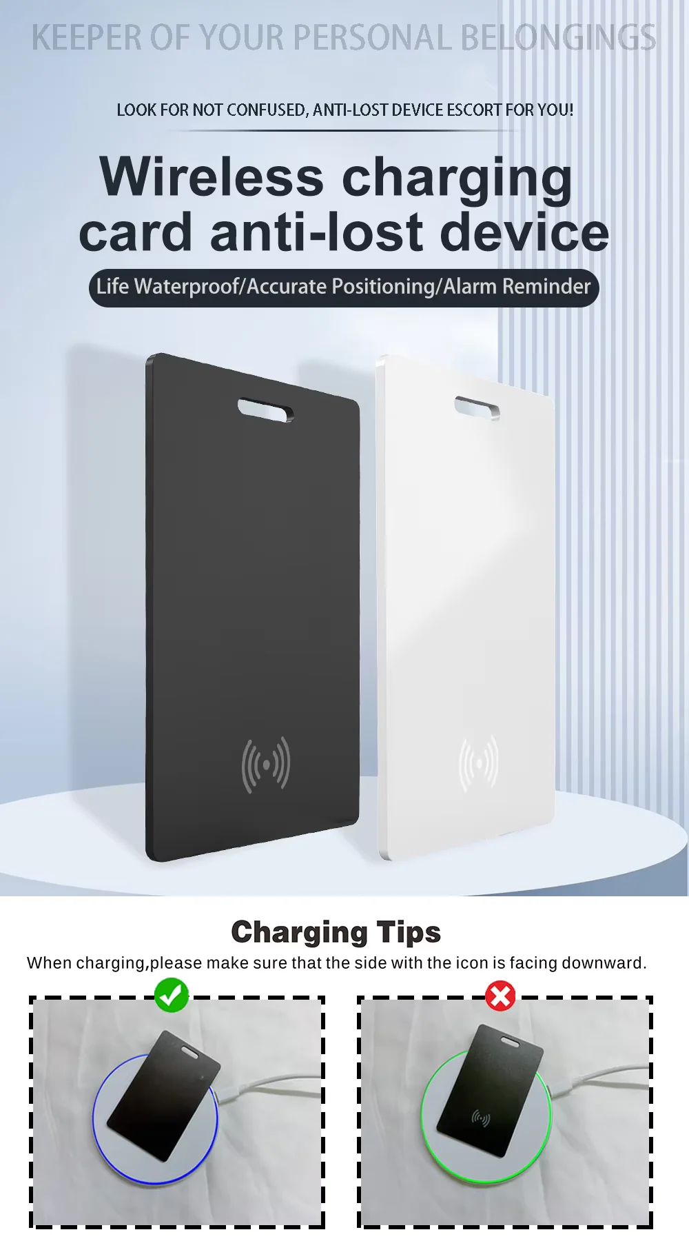 Smart Card Wallet Tracker – Apple Find My Compatible | Ultra-Thin, Wireless Charging, 3-Month Battery - Infinitygallery.store