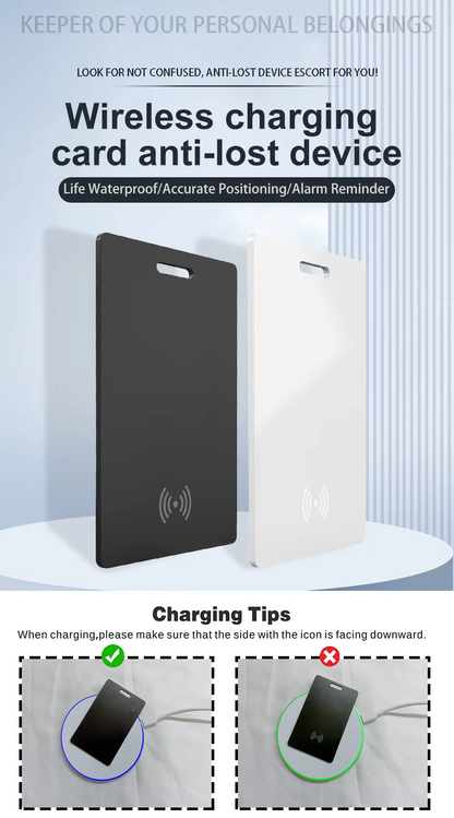 Smart Card Wallet Tracker – Apple Find My Compatible | Ultra-Thin, Wireless Charging, 3-Month Battery - Infinitygallery.store