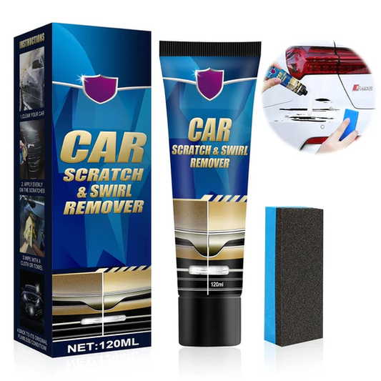 2 Pcs Car Scratch Remover Kit – Universal Paint Repair Cream with Sponge Applicator - Infinitygallery.store