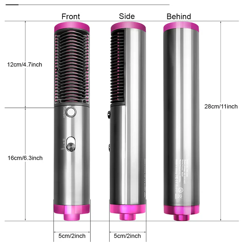 3-in-1 Hair Straightener Brush – Dryer, Volumizer & Styler - Infinitygallery.store