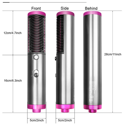 3-in-1 Hair Straightener Brush – Dryer, Volumizer & Styler - Infinitygallery.store
