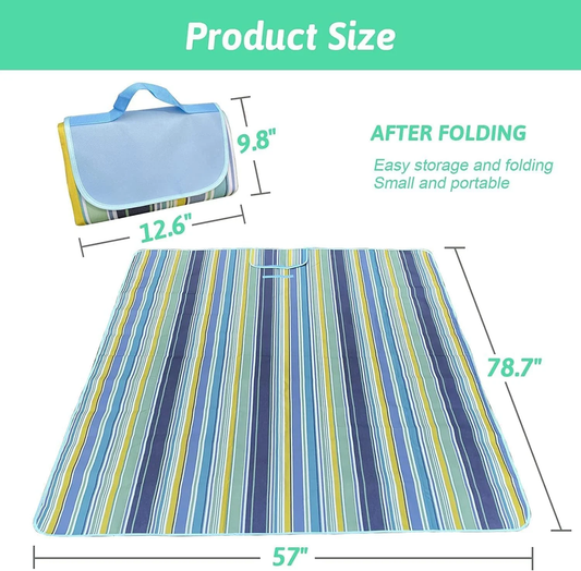 Waterproof Foldable Picnic Mat – Portable, Sand-Proof & Easy-to-Clean Blanket for Outdoors, Beach & Camping - Infinitygallery.store