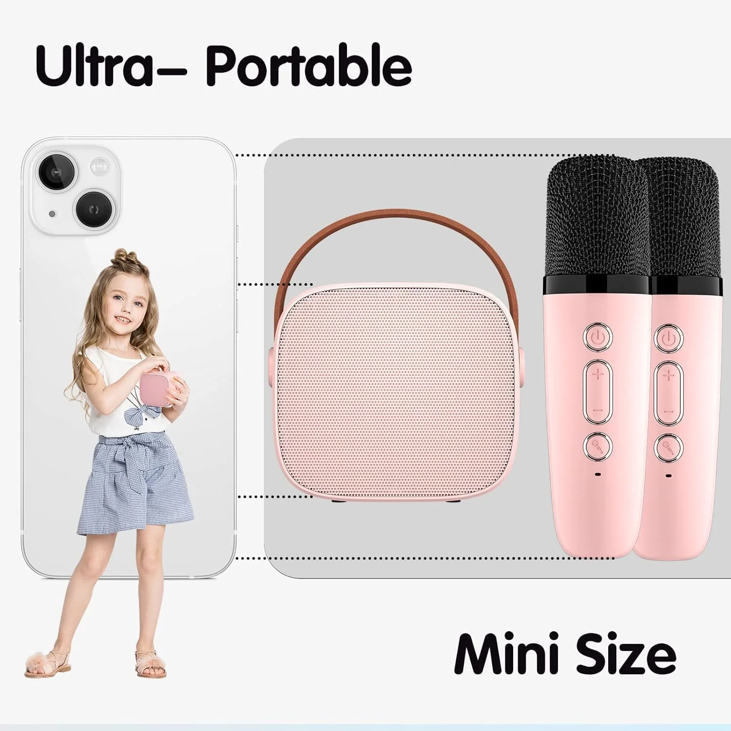 Kids Bluetooth Karaoke Speaker with Microphone – Portable Singing Machine with 18 Preloaded Songs - Infinitygallery.store