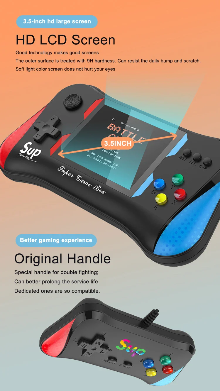 X7M Handheld Game Console – 500 Classic Retro Games | 2-Player Support, TV Output & Rechargeable Battery - Infinitygallery.store