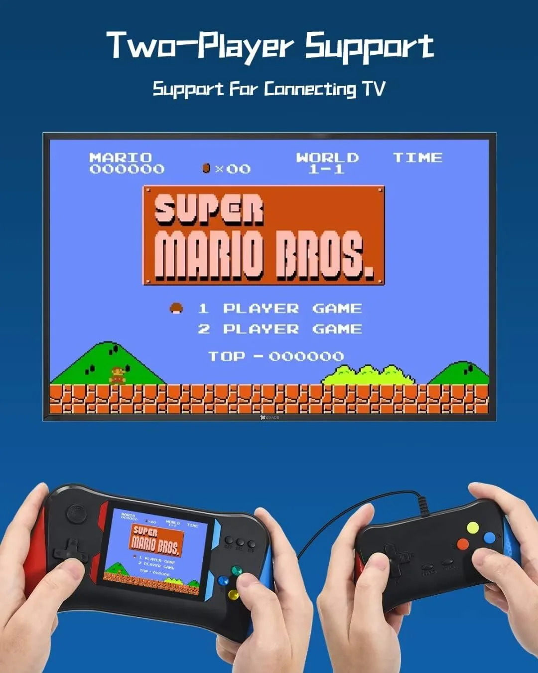 X7M Handheld Game Console – 500 Classic Retro Games | 2-Player Support, TV Output & Rechargeable Battery - Infinitygallery.store