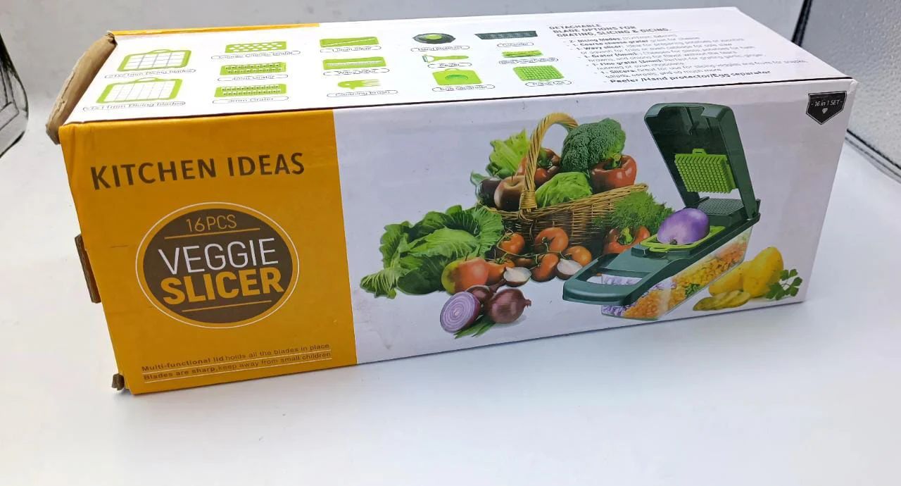 8-in-1 Vegetable Chopper & Slicer – Multifunctional Cutter with Stainless Steel Blades - Infinitygallery.store