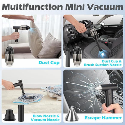 160W Rechargeable Handheld Air Duster & Fan Blower – 6000mAh Battery, Multipurpose Use - Infinitygallery.store