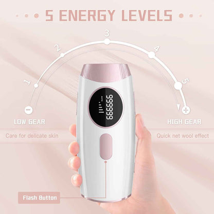 IPL Laser Hair Removal Device – 999,999 Flashes for Women & Men | Safe, Painless, At-Home Use