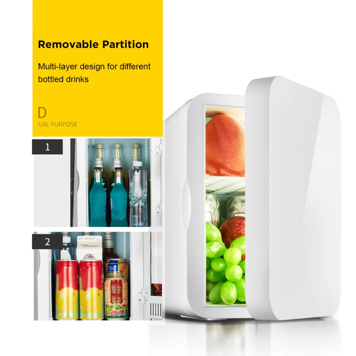 Mini Portable Fridge 8L – Dual Power | Hot & Cold | Quiet & Compact - Infinitygallery.store