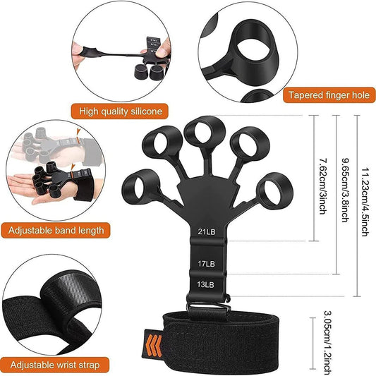 Metal-Hook Grip Strength Trainer – Adjustable Finger Exerciser for Hand & Forearm - Infinitygallery.store